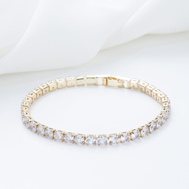 Lichte luxe niche-ontwerp armband met persoonlijkheid, prachtige ingelegde zirkonia damesarmband met ketting en bijpassende diamanten armband_voghion.com