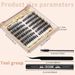 CMAYOME 108 Pcs Fluffy D-Curl Cluster Lashes Kit - 10-18mm DIY Extension Individual False Eyelashes Set With Lash Glue, Tweezers & Brush_voghion.com
