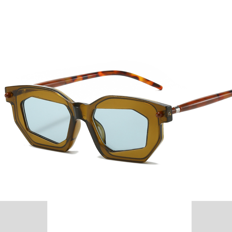 2023 new glasses frame myopia cat eye flat frame blue retro makeup men and women_voghion.com