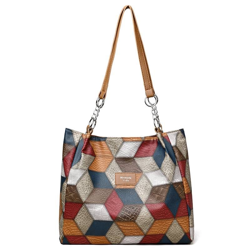 Sac à main tendance grande capacité, fourre-tout tout-en-un, sac à bandoulière simple et léger_voghion.com