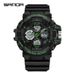 Men's Sporty Digital Analog Watch With Luminous Display, 50m Waterproof, Alarm Function, Round Dial, TPU Strap For Active Lifestyle_voghion.com