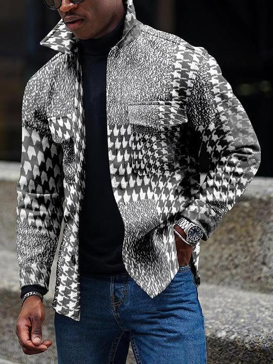 Herrenbekleidung Herren-Strickjacke, Knopfmantel, Kapuzenpullover, 3D-Druck, mehrfarbig, Oberteil für Herren_voghion.com