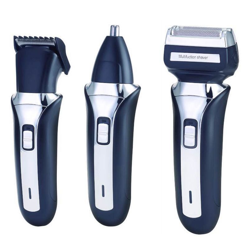 Rasoio elettrico a doppia alimentazione - Rifinitore Wet/Dry a 2 lame con corpo ecologico in ABS, design completamente lavabile_voghion.com