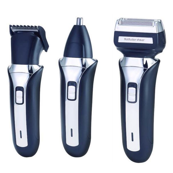 Rasoio elettrico a doppia alimentazione - Rifinitore Wet/Dry a 2 lame con corpo ecologico in ABS, design completamente lavabile_voghion.com