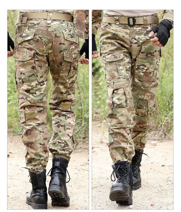 Tactical Camo Pants For Men - Military Combat Cargo Pants With Multi-pockets, Durable & Breathable Fabric, Slim Fit Design_voghion.com