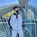 Men's Clothing Spring and autumn color matching casual sports suit for men style brand handsome fashion loose sweater pants two piece suit for men_voghion.com
