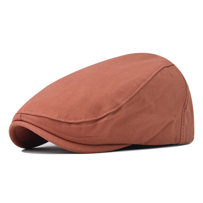 Unisex All-in-one retro beret for men simple cap for women knitted front cap light plate_voghion.com