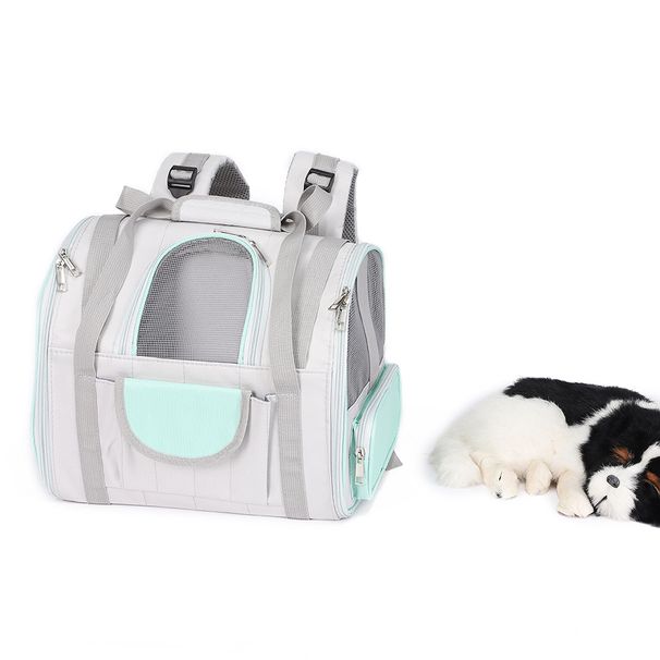Trasportino per animali domestici, grande capacità, zaino da viaggio, traspirante, per cani e gatti._voghion.com