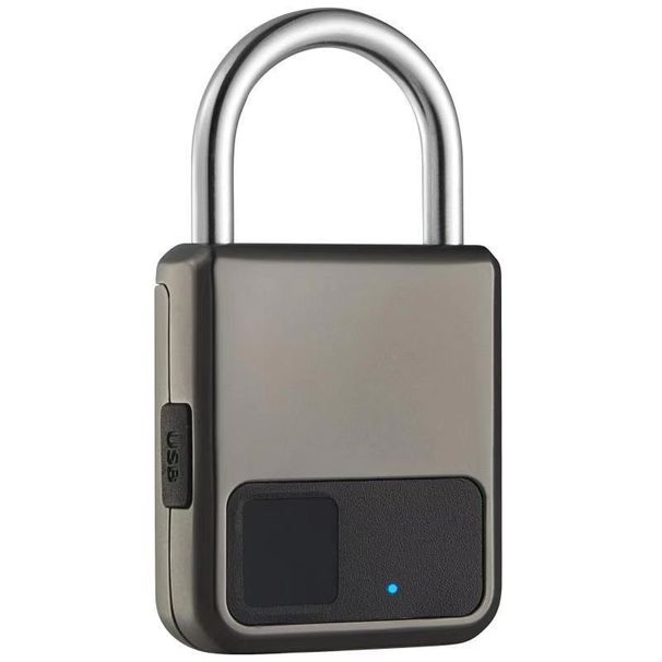 Smart Fingerprint Lock Anti Theft Waterproof Padlock_voghion.com