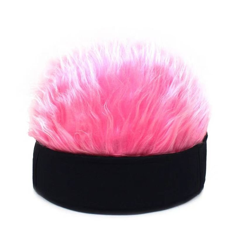 Hat 1PC winter plush wig hat landlord hip-hop hat men ins tide female knitting warm_voghion.com