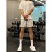 Men's Clothing Sexual Tension Wear Solid Color Shorts Men's Summer Fitness Sports Simple Pants Running Casual Four Point Pants_voghion.com