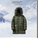 Herren-Winterparka mit abnehmbarer Kapuze und Kunstpelzbesatz, übergroße Passform, schwere Polyesterfüllung, Design mit mehreren Taschen, lässige lange Jacke_voghion.com
