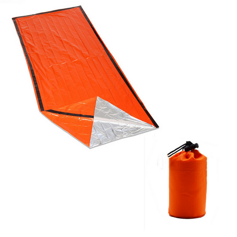 Outdoor Portable Mountaineering Camping Overnight Artifact Coldproof Windproof Insulation Single Emergency Sleeping Bag_voghion.com