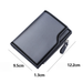 Cartera corta para hombre Cartera nueva de cuero Cartera para hombre con tres pliegues y múltiples tarjetas Cartera con cremallera para 13 tarjetas para hombre Cartera para hombre segura y moderna_voghion.com