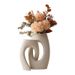 Behanmei Nordic plain embryo vase white ins style ornaments home living room creative flower utensils cross-border dropshipping_voghion.com