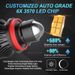 2 pezzi H11 9005 9006 Lampadina per fari laser Mini proiettore Lente per fendinebbia automatica 3000K Oro LED H7 H8 HB3 HB4_voghion.com