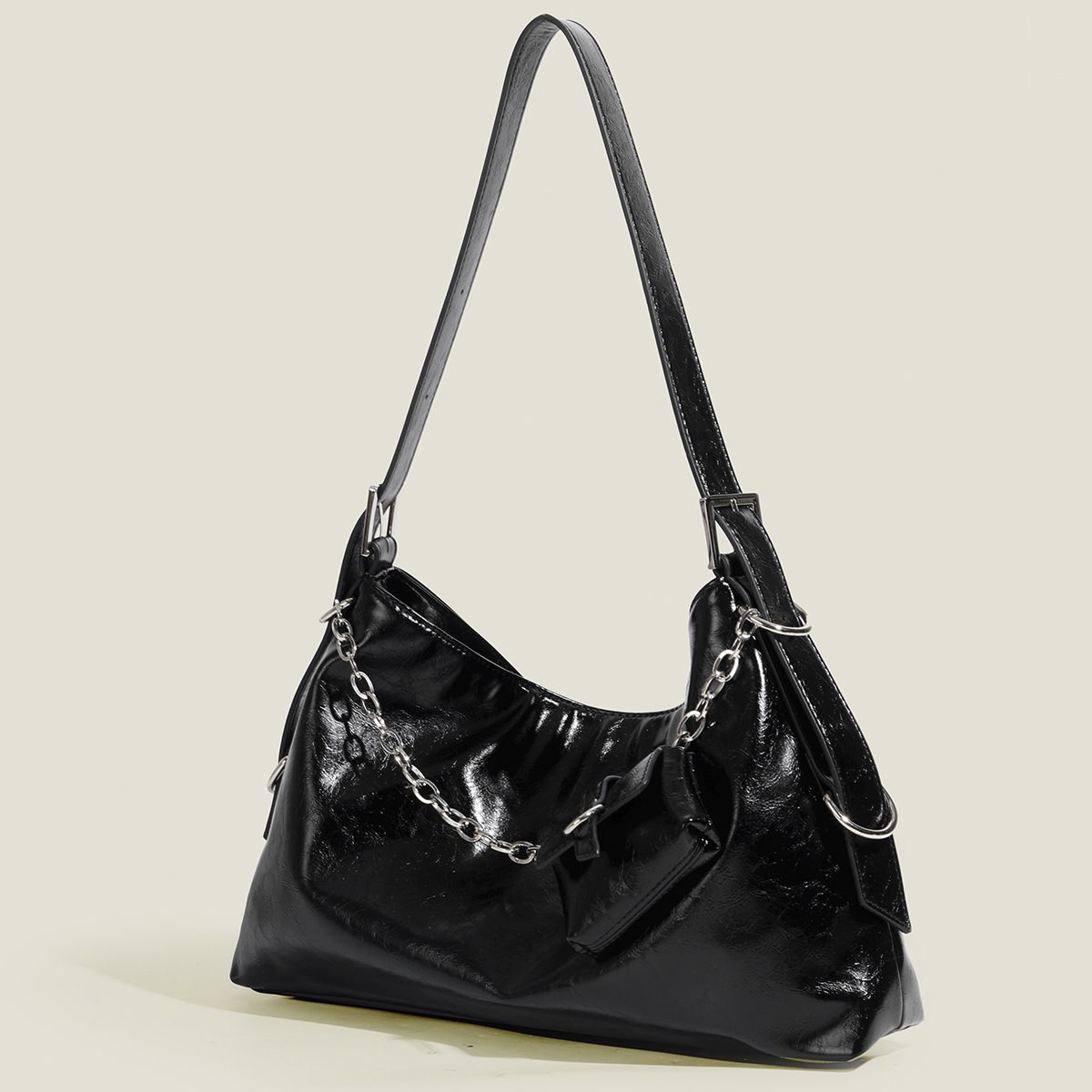 New style simple underarm bag large-capacity leisure fashion headset bag commuter one-shoulder tote bag_voghion.com