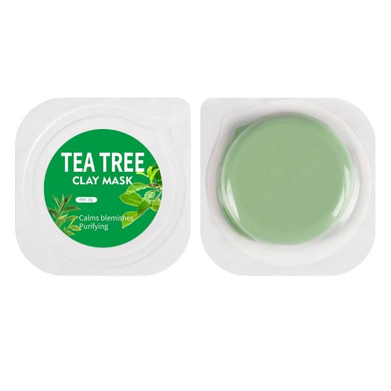 Geleia de limpeza e hidratação antiacne, chá verde e abacate, máscara de limpeza com lama, máscara hidratante e hidratante para esfumar_voghion.com
