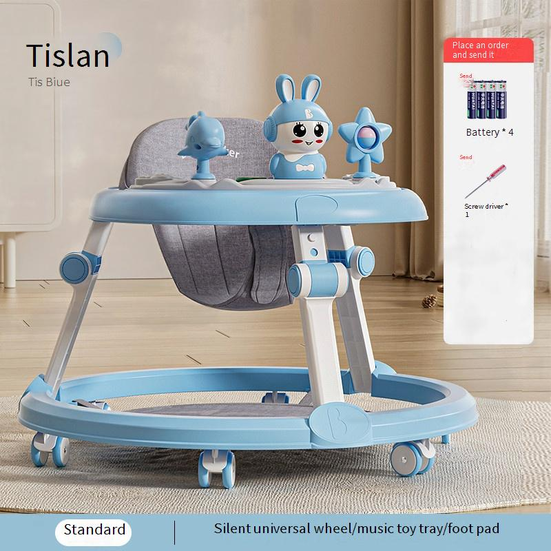 Mother & Kids Baby Walker With Music Multi Function Anti Rollover Lightweight And Foldable_voghion.com