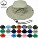 Cappello da pescatore unisex 100% cotone Pesca Campeggio Safari Boonie Cappello estivo con tesa da sole_voghion.com