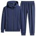 Herren-Set aus Baumwoll-Kapuzenpullover und Jogginghose – modische Freizeitsportbekleidung für Laufen und Outdoor-Aktivitäten_voghion.com