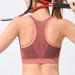 Summer Color Block Fitness Running Sports Bra Push Up Breathable Beautiful Back Medium Strgth Shockproof Yoga Vest_voghion.com