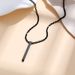 Set di collane con ciondolo a barra minimalista, collane verticali placcate oro/argento/nero/oro rosa, gioielli a strati delicati per le donne, minimalismo quotidiano_voghion.com
