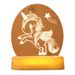 Luce notturna 3D per camera da letto - Lampada da tavolo decorativa a LED con orso lunare, unicorno, farfalla e altro - Regalo creativo in acrilico per bambini e adulti_voghion.com