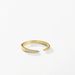Damenschmuck, verstellbar, offener minimalistischer Doppelspitzenring aus Weißgold und Gelbgold, Größen 7 (verstellbar)_voghion.com