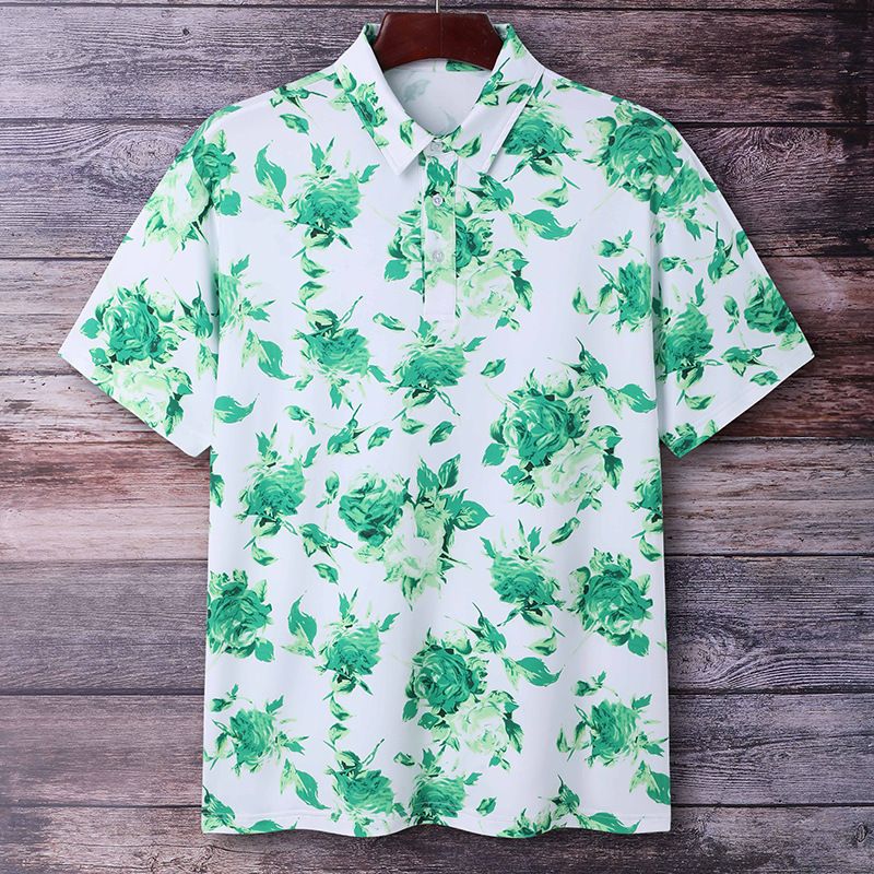 Polo à manches courtes 2025D pour homme, style hawaïen américain, respirant, séchage rapide, imprimé numérique 3D_voghion.com