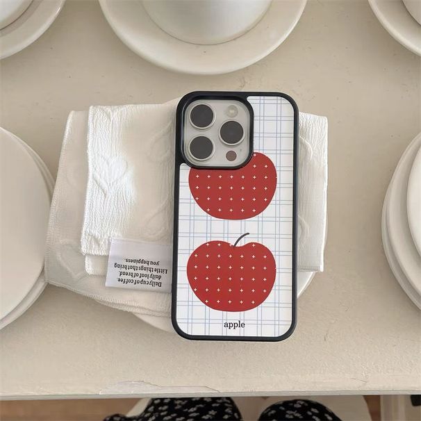 Abstract Illustration Suitable For IPhone 16 Black Frame 15 Pro Max IPhone 13 Creative 12 Shockproof Niche 14 Phone Case_voghion.com