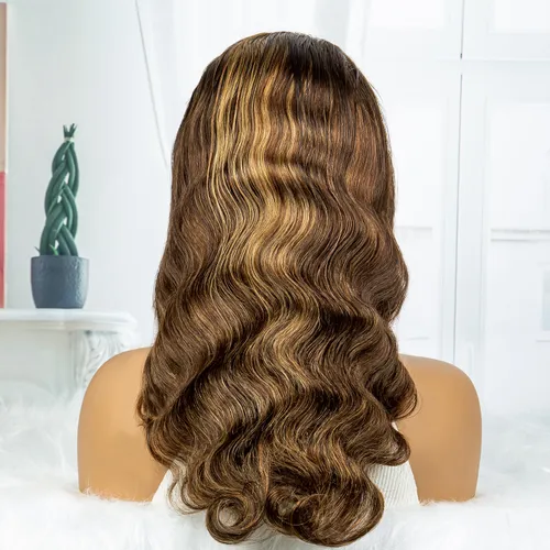 13*4 Kant 4/27# Front Body Wave Menselijk Haar Pruiken BOB Haar Pruiken Voor Vrouwen Dagelijks Gebruik_voghion.com