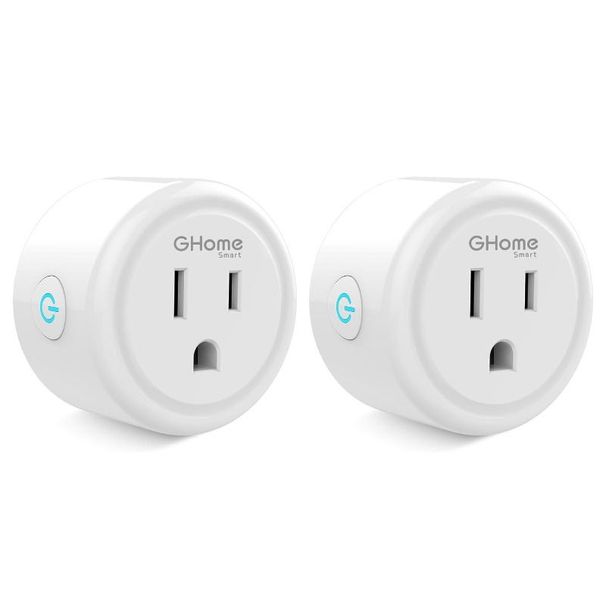 GHome Smart Mini Plug Compatible With Alexa And Google Home, WiFi Smart Outlet Socket Remote Control With Timer Function, Only Supports 2.4GHz Network, No Hub Required, ETL FCC Listed (4 Pack), White_voghion.com