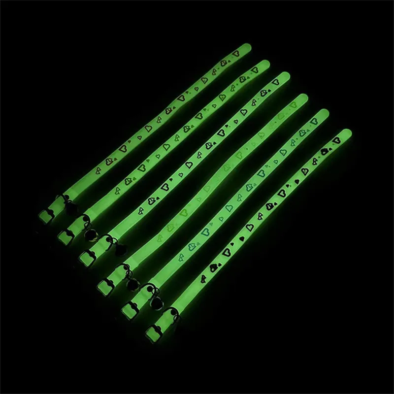 Fluorescent Silicone Dog Collar By PawParty Store_voghion.com