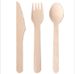 Disposable Wooden Biodegradable Tableware Printed Commercial Hotel Restaurant Birch Wood Spoon Thickened Fork_voghion.com
