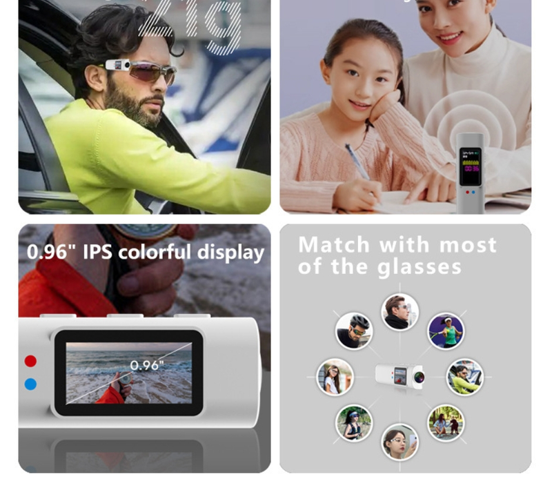 2K HD Eye Lens Wearable Recorder Recording Artifact Portable Life Camera Outdoor Sports Camera_voghion.com