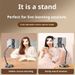 Multi-Angle Overhead Phone Stand With Heavy Base – Adjustable For Live Streaming, Video Calls & Content Creation (Fits Phones & Tablets)_voghion.com