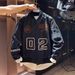 Embroidered Stand-up Collar Cotton Jacket Men's American Trend Couple Warm Labeling Baseball Jersey_voghion.com