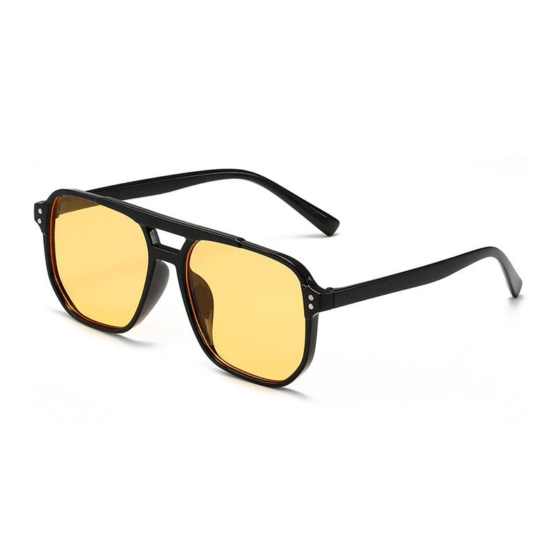 New Box Anti UV Women's Net Red Ocean Film Double Beam Rice Nail Pilot Sunglasses_voghion.com