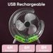 Addigoes Colorful USB Desktop Fan - Rechargeable Personal Cooler For Workspace_voghion.com