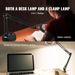 Desk Lens Glass Light With Lamp 64 Light 5X And Glass With Base 2-in-1 Clamp Magnifying LED 4.3 Stand And Magnifier Magnifying_voghion.com