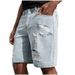 Herrenbekleidung Neue Denim-Shorts im Stil lässige zerrissene Jeans Herren-Streetstyle Coole Shorts locker gerade große Größe_voghion.com