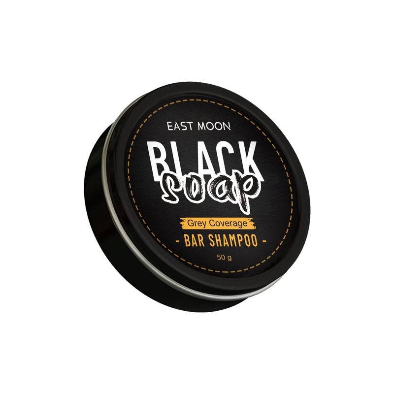 East Moon Mænds Sorte Hårsæbe Dybderensende Hår Nærende Sort Hår Skinnende Hår Reparerende Shampoo Sæbe_voghion.com