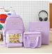 Kinderrucksäcke, vierteiliges Set, niedlicher Cartoon-Rucksack für Schüler, multifunktionaler Rucksack, Lunchtasche für Damen, Nachhilfetasche für Grund- und weiterführende Schulen_voghion.com