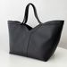 New Lazy Loose Feel For Women Y-Shaped Genuine Leather Tote Large Capacity Shoulder Handbag Commuter Bag_voghion.com