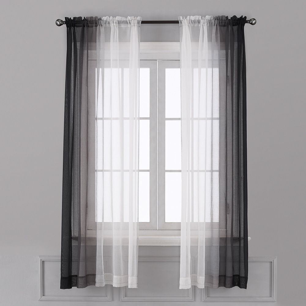 LumiWeave Ombre Sheer Curtains – Moderne halbtransparente Fenstervorhänge für Wohnzimmer und Balkon_voghion.com