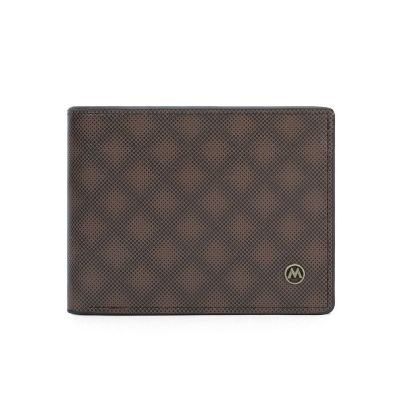 Men's Wallet Short RFID Anti-theft Swipe Card Bag Plaid Coin Purse Multi Card Position Coin Purse_voghion.com