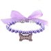 New Pet Pearl Necklace Cat Bone Pendant Accessories Small And Medium-sized Dog Collar_voghion.com