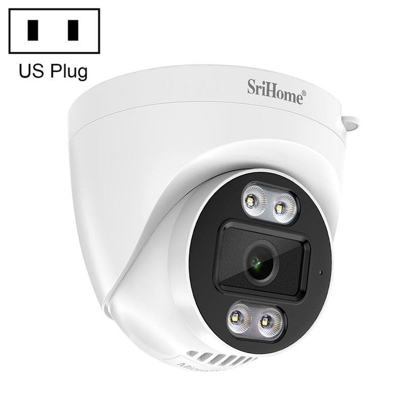 Telecamera IP HD SH030 da 4 MP 1440P, supporto conversazione bidirezionale/rilevamento movimento/rilevamento umanoidi/visione notturna/scheda TF, presa UK_voghion.com