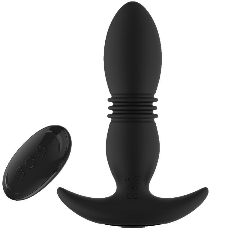 Masażer prostaty Trigger Orgasm Double Ring Anal Plug Wibrator Ogrzewanie Masturbator dla Mężczyzn Produkty Dla Dorosłych_voghion.com